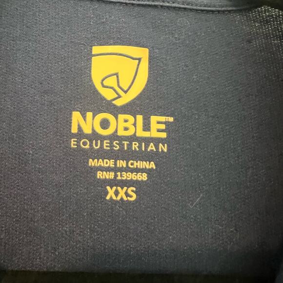 Noble Equestrian Women's Lightweight Wool Quarter Zip Dark Blue Size XXS - Picture 4 of 8